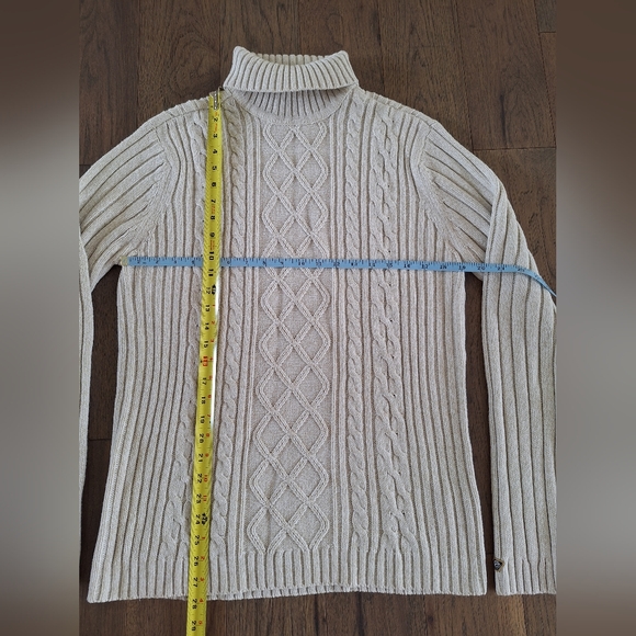 [L]cable knit turtle neck sweater - Picture 4 of 7